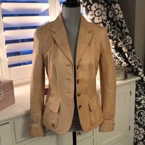 Danier Leather Blazer in beige